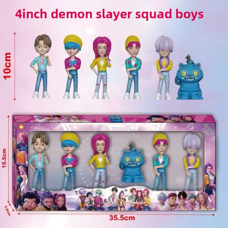 2026 NOVO Anime KPop Devil Hunter Boneca de Vinil Rumi Mira Zoi Personagem Máscara de Vinil Blind Box Enfeite de Brinquedo Presente de Natal