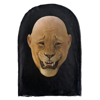 Halloween 3D Printed Elastic Mesh Headgear Bully Dog Cat Animal Mask Breathable Full Face Mask for Carnival Party Cosplay