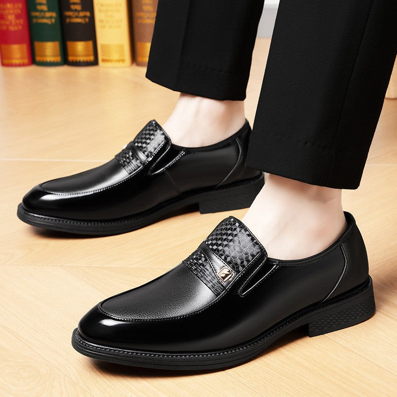 Business Formal Leather Shoes for Men Solid Color Fashion Casual Loafers Male Spring Autumn New Designer Dress Shoes Man