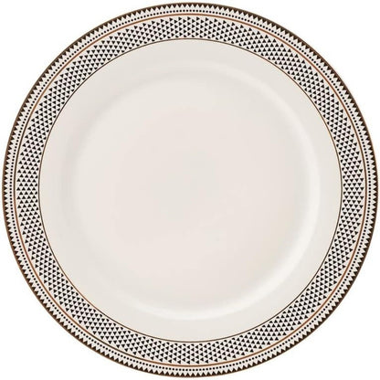 Aparelho de Jantar Globe de 24 Peças para 6 Pessoas, Conjunto de Louça de Cozinha para Salada, Sopa, Massa, Macarrão e Mais, Louça de Porcelana Moderna e Chique