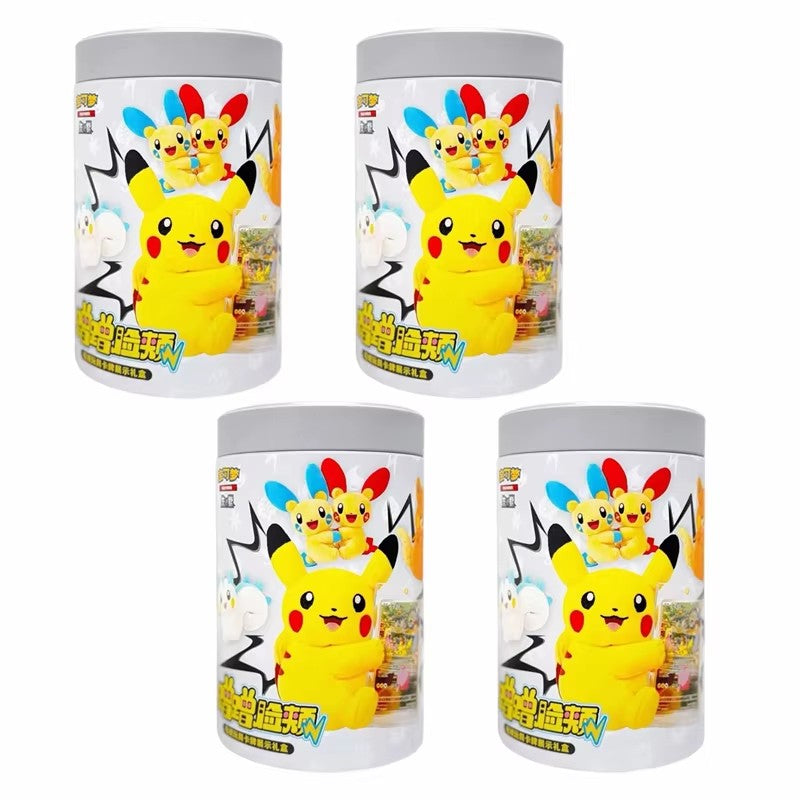 In Stock Pokemon PTCG Nuzzle Plush&Card Display Gift Box Booster Packs Magnetic Stuffed Toy Trading Card Game Collectible Doll