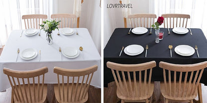 white tablecloth home dinner party oversized table cover wedding banquet outdoor party cover hotel decoration tablecloths