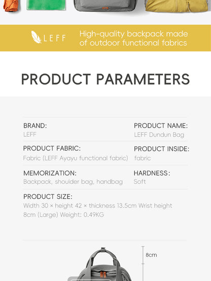 LEFF Women Backpack 15.6 Inch Large Capacity Laptop Backpacks Waterproof Outdoor Commuting Backpack Lightweight Travel Backpacks