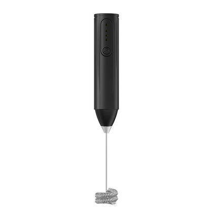 Handheld milk frother, 3-speed electric egg beater, charging portable beverage jam milk coffee machine, household kitchen mixer