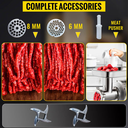 SucceBuy 122 Kg/H 250 KG/H Moedor de Carne Elétrico Picador Processador de Alimentos Pesado Eletrodomésticos Máquina Moedora Comercial