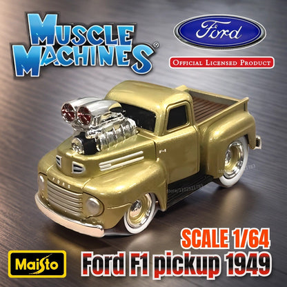 Maisto 1:64 Muscle Machines Nissan Skyline GT-R R34 Carro Modelo Diecast Escala American Monster Transport Figura Brinquedo Menino