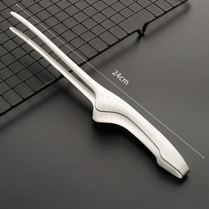 1/2pcs Stainless Steel Food Pliers Picnic Anti Tongs Used For Barbecue Salad Tongs Buffet Dinner Steak Tong Kitchen Cooking Tool
