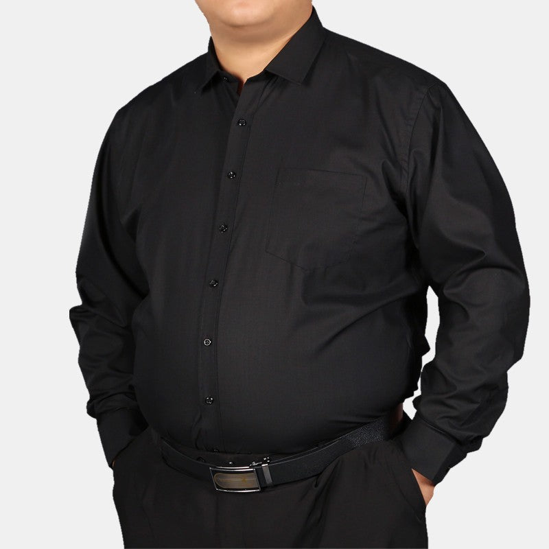 Plus Size 11XL 10XL 9XL New Men's Social Shirt Long Sleeve Slim Fit Business Classic Basic White Formal Dress Shirts Man Clothes