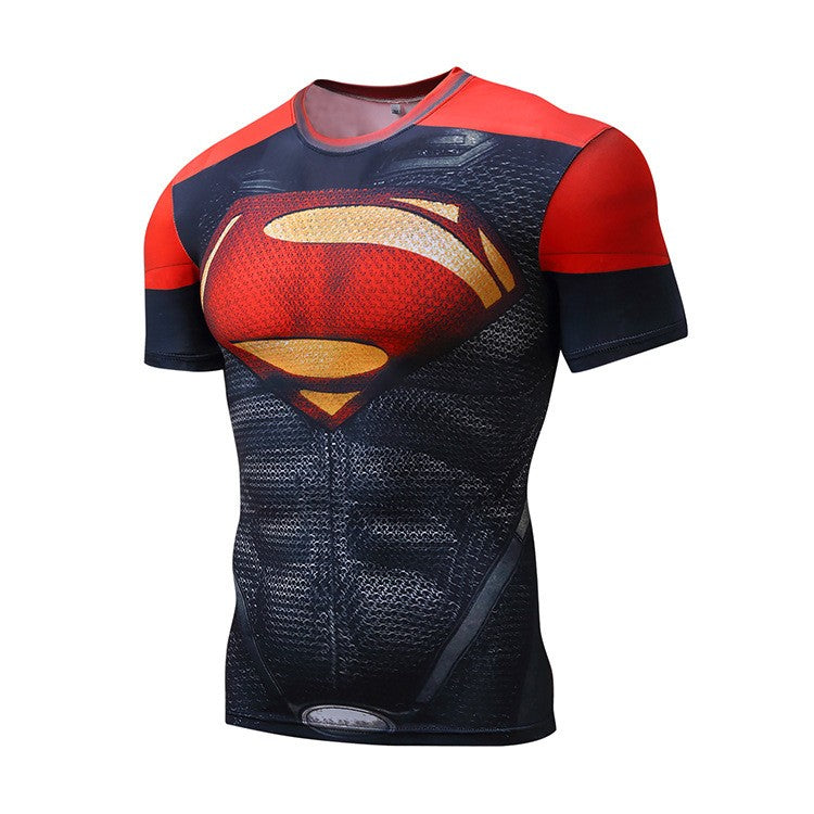 Marvel T Shirt Avengers Spiderman Iron Man Black Panther Costume Short Sleeve Cosplay Sports Fitness Top Birthday Gifts