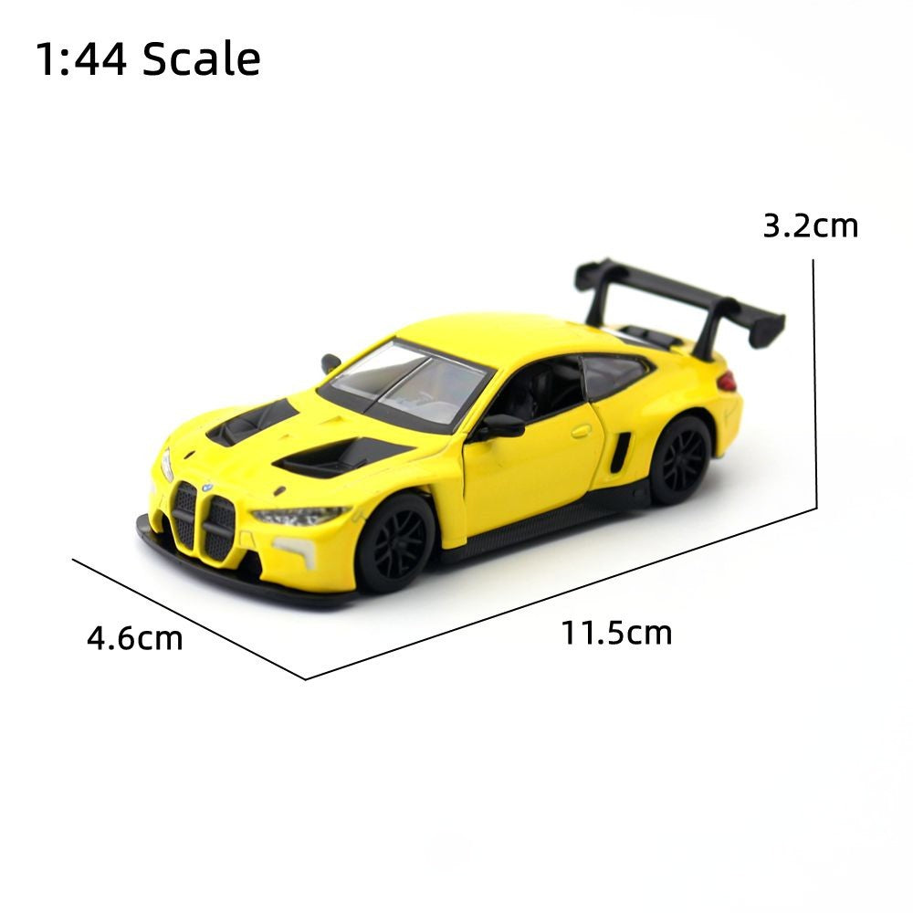 1:44 BMW M4 GT3 BMW M6 Supercar Carro de Liga Leve Veículos de Brinquedo Carro Modelo Miniatura Carro Modelo em Escala Para Crianças