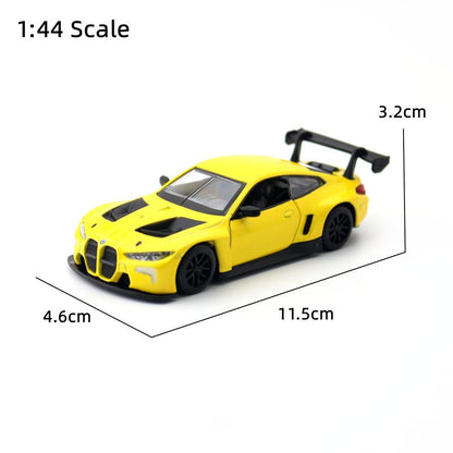 1:44 BMW M4 GT3 BMW M6 Supercar Carro de Liga Leve Veículos de Brinquedo Carro Modelo Miniatura Carro Modelo em Escala Para Crianças