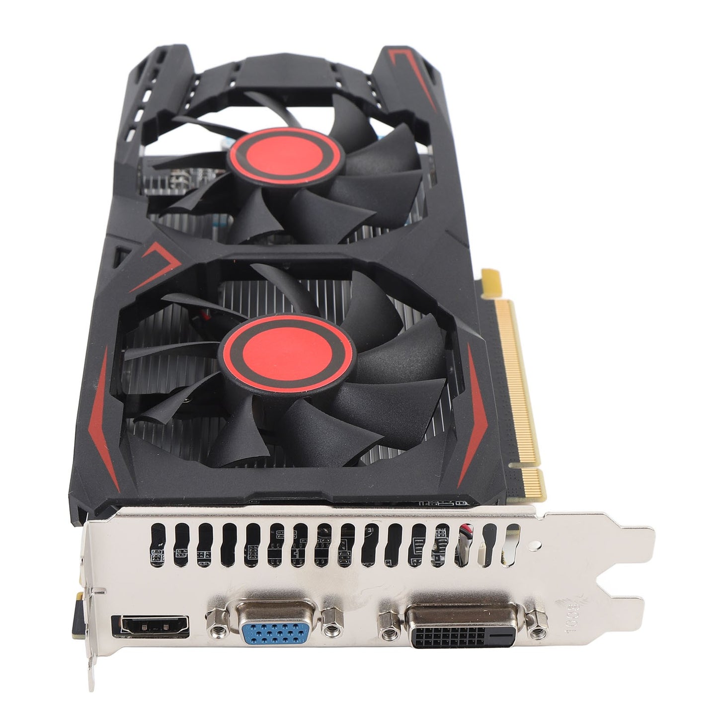 Gaming Graphics Card PCIE 2.0 16X Slot Double Fan HD Multimedia Interface Graphics Card Low Noise DVI VGA Interface for Work