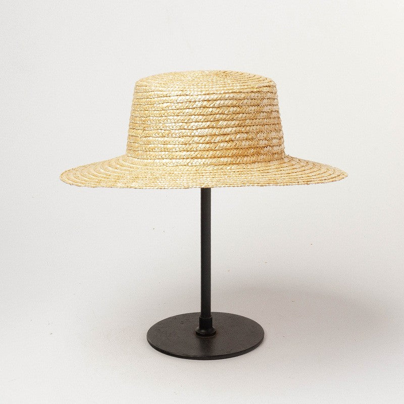 Chapéu de palha liso personalizado Chapéu boater de verão Fedora Chapéu de sol de praia Chapéu de palha base para fascinator artesanal