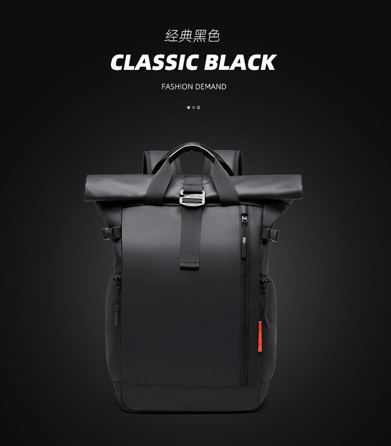 Mochila Masculina para Notebook 15,6" Tangcool - Grande Capacidade, Multifuncional, Fecho Rolê, Leve, para Viagem, Impermeável, Escolar