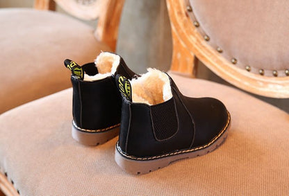 Kids Casual Boots Non-slip Wear-resistant Children Shoes Handsome Fashion Babies Warmly Shoes Girls Boys Soft Bottom Footwear