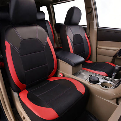 9 Pieces/set Car Seat Cover Car Leather Breathable Fabric Universal Pu Leather Car Seat Cushion Front And Rear Seat Full Protect