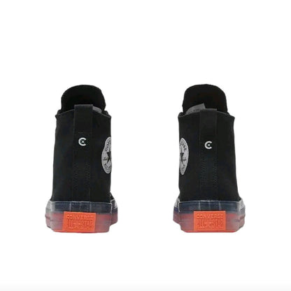 Converse Chuck Taylor All Star CX Men's and Women's Skateboarding Shoes, Durable, Shockproof Sneakers, Black and Orange
