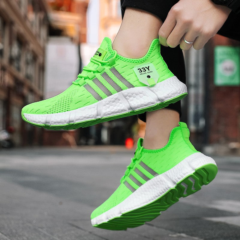 Sapatos Masculinos de Malha Respirável Modernos Leves para Caminhada Tamanhos Grandes Tênis Masculino de Tênis Tênis de Corrida ao Ar Livre Fitness 2024