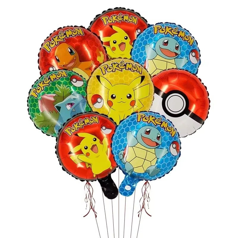Pokemen Pikachu Foil Balloon Birthday Party Decoration supplies for Kids Birthday Party Home Decor Supplie Baby Shower Balloon G