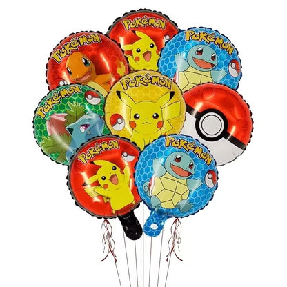 Pokemen Pikachu Foil Balloon Birthday Party Decoration supplies for Kids Birthday Party Home Decor Supplie Baby Shower Balloon G