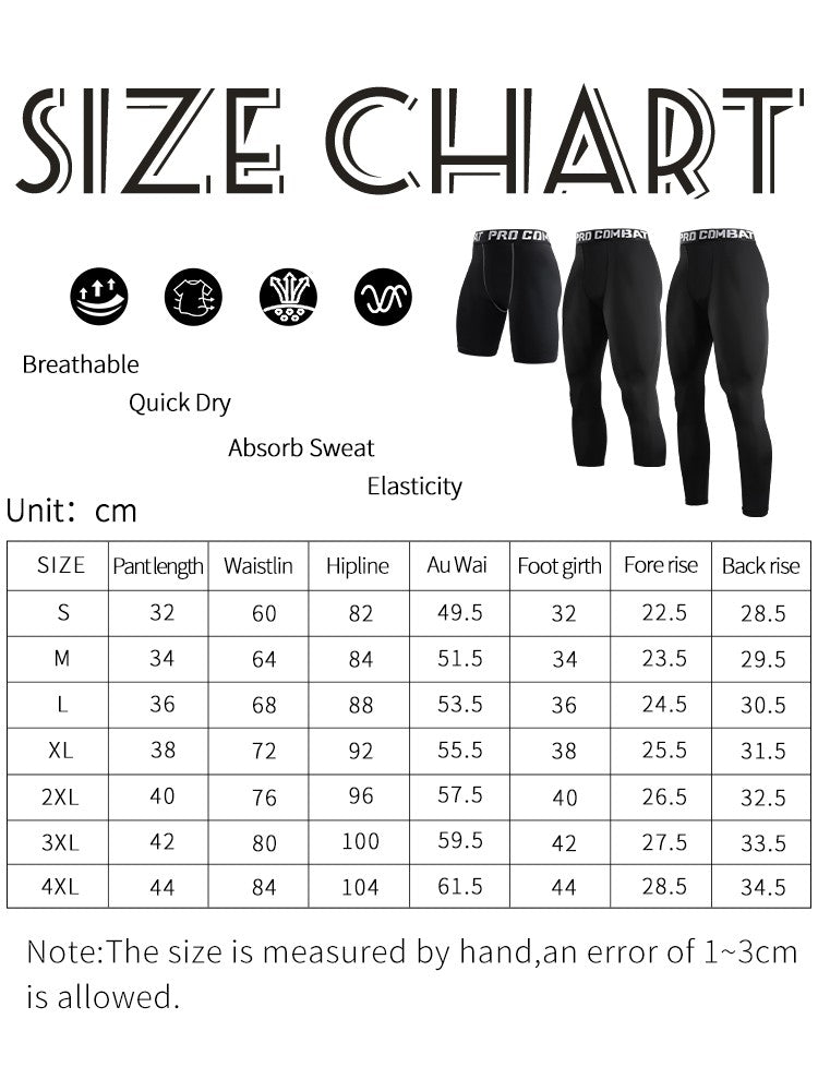 Mens Compression Pants Tights Cool Dry Leggings Sports Baselayer Running Tights Athletic Workout Active Shorts