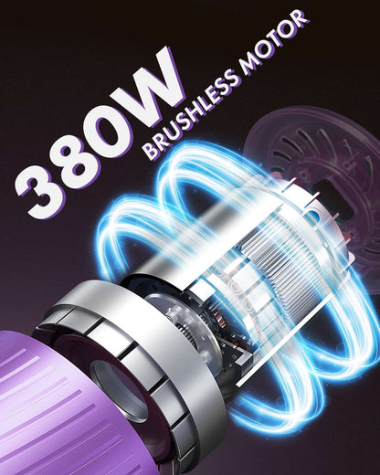 Homeika Cordless Vacuum Cleaner,28KPA 55mins Powerful Suction 8-in-1 LED Display,One-Click Dust Emptying for Pet Hair/Allergies