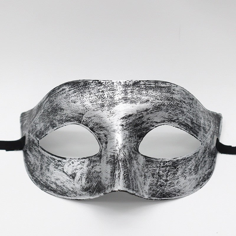 1pc Amazing Mask Antique Gold and Silver Jazz Flat Head Mask Ball Party Gathering Men and Women Cosplay Half Mask Decoration