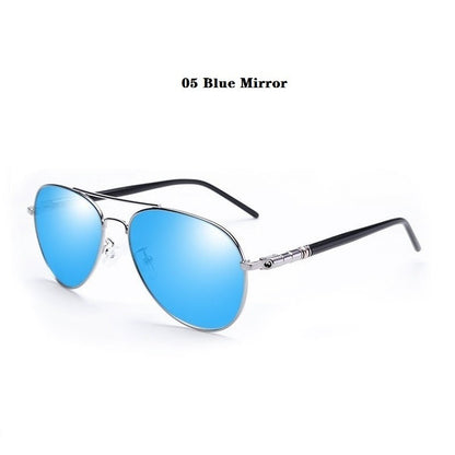 Luxury Pilot Polarized Sunglasses Men Women Driving Fishing Retro Sun Glasses Brand Designer Male Metal Sunglasses For Man UV400