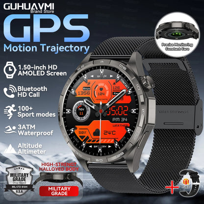 Smartwatch 2026 Novo Watch 6 Pro Masculino Tela HD AMOLED GPS Trajetória de Movimento Frequência Cardíaca Chamada Bluetooth SmartWatch IP68 à prova d'água