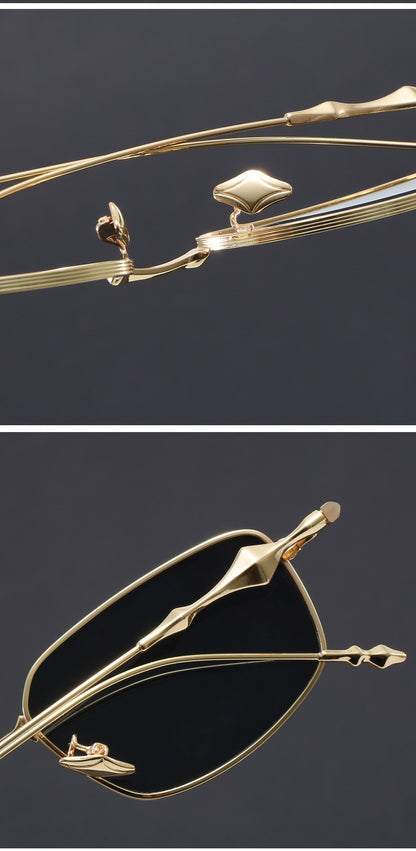 Óculos de Sol Retangulares Pequenos Femininos com Armação Fina, Óculos Anti-Luz Azul, Armações de Óculos Modernas, Óculos Vintage UV400 Gafas De Sol