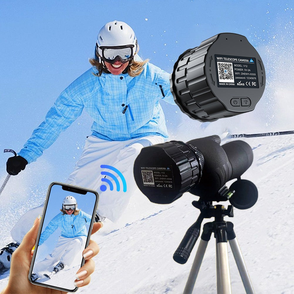 Ocular Eletrônica HD Wi-Fi de 4 Milhões de Pixels para Telescópio Óptico de 25mm-50mm e Câmera de Ocular Eletrônica de Microscópio