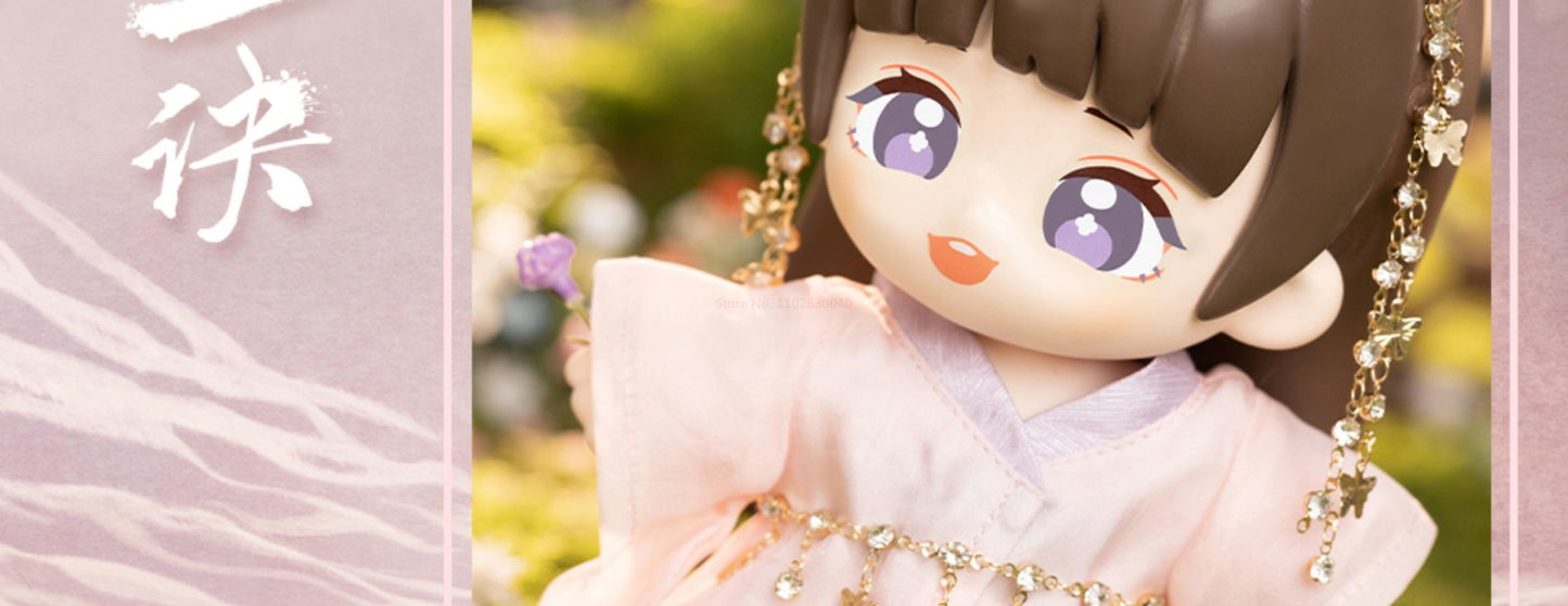 Em estoque 18cm Cang Lan Jue Oficial Xiao Lanhua Dongfang Qingcang Love Between Fairy And Devil Modelo de Figura Oficial Mini Fofo