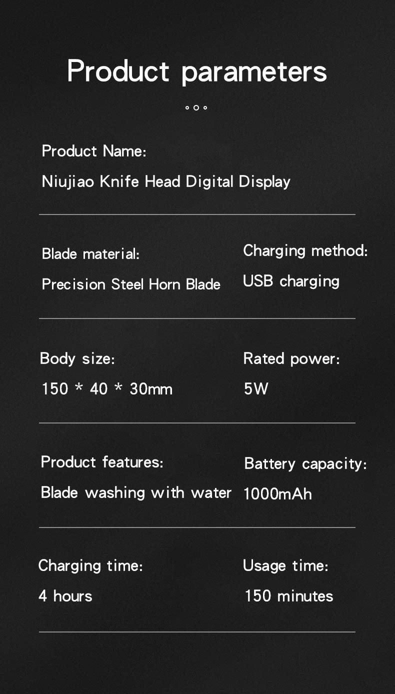 Electric Hair Clipper Professional Men's Hair Clipper LCD Display T-Blade Trimmer Zero Gap Cordless Rechargeable Men's Trimmer G