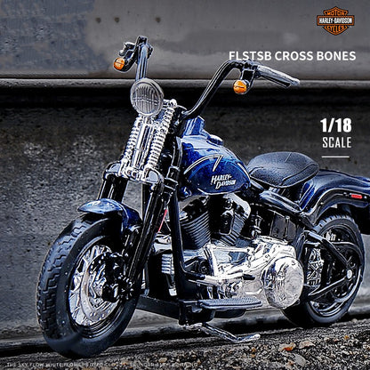 Maisto 1:18 Harley-Davidson 2008 FLSTSB Cross Bones Alloy Street Motorcycle Model Diecasts Metal Toy Collection Children Gifts