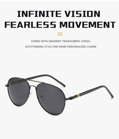 Pilot Men Classic Prescription Reading Sunglasses Black Lens Finished Presbyopic Readers Shade Outdoor Sun Glasses +1.0 to +4.0