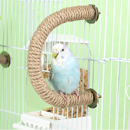 Puleiro de Pássaro Brinquedo para Papagaio Suprimento para Gaiola de Pássaro Corda para Pássaro Acessórios para Gaiola de Pássaro Corda para Papagaio Corda Suspensa para Pássaro Corda para Balanço