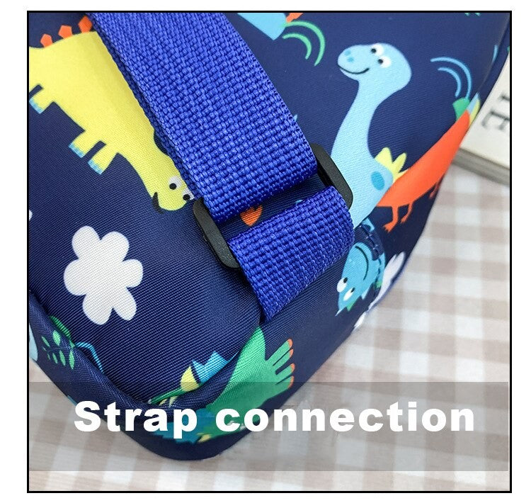 Bolsas de Ombro de Dinossauro Fofas Infantis Bolsas de Peito Casuais Novas para Meninas e Meninos Porta-Moedas de Nylon Bolsas Pequenas a Tiracolo