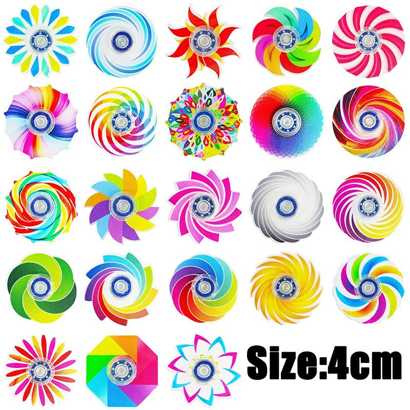 5-20Pcs Mini Ranbow Fidget Spinner Stress Relief Goodie Bag Filler Home Festival Game Birthday Gift Party Favor Classroom Prize