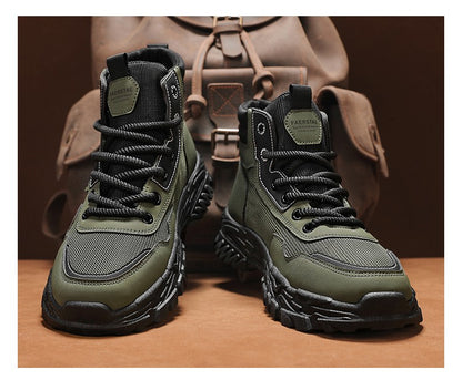Botas de trabalho masculinas de inverno com cadarço, sapatos masculinos quentes de segurança, plataforma, tamanho 44, promoção, designer, antiderrapante, moda