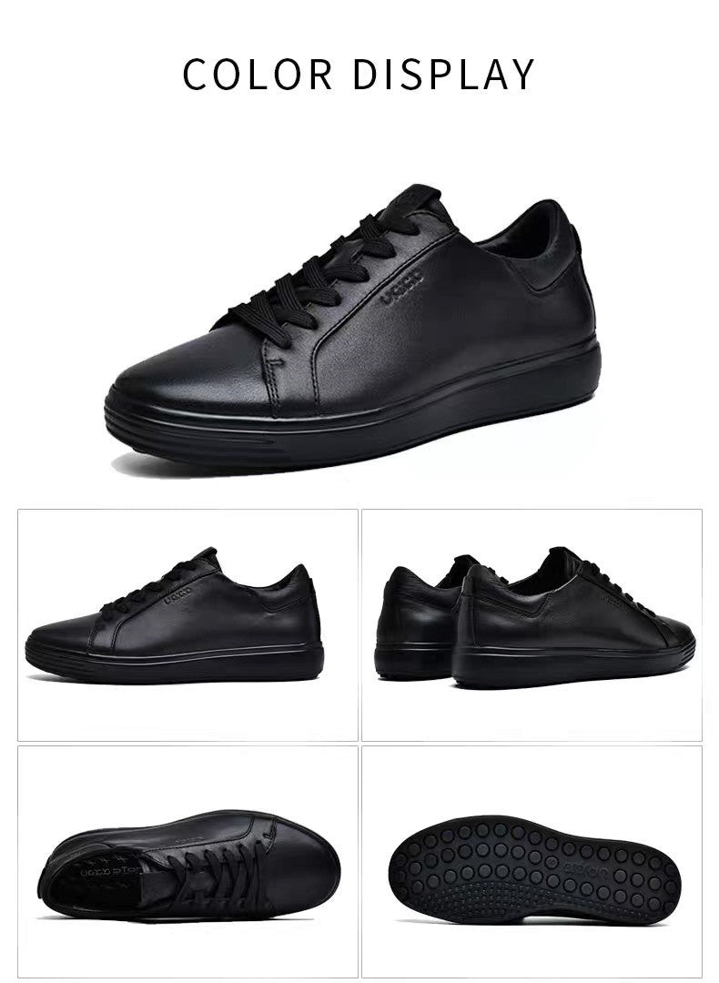 Men Sneakers Casual Shoes Men Flats Zapatillas Hombre Lightweight Genuine leather Breathable Shoes Men Black Sports Board Shoes