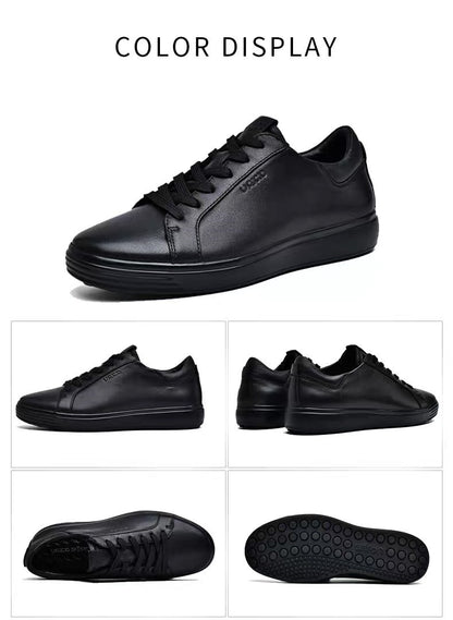 Men Sneakers Casual Shoes Men Flats Zapatillas Hombre Lightweight Genuine leather Breathable Shoes Men Black Sports Board Shoes