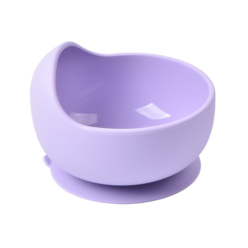 28Colors Baby Silicone Suction Bowls for Kids Waterproof Baby Feeding Tableware Spoon Children Dishes Kitchenware Infant Plates
