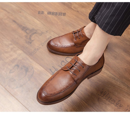 Classic Casual Business Leather Shoes Men Social Wedding Party Leather Shoes For Men Dress Oxfords Formal Leather Shoes Men