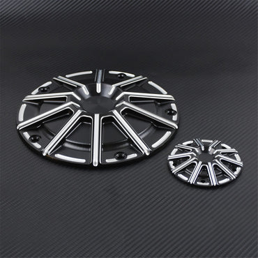 Motorcycle CNC 5 Holes Engine Derby Timer Timing Cover Black For Harley Touring Road Glide Heritage Softail Fat Boy FLSTF Dyna