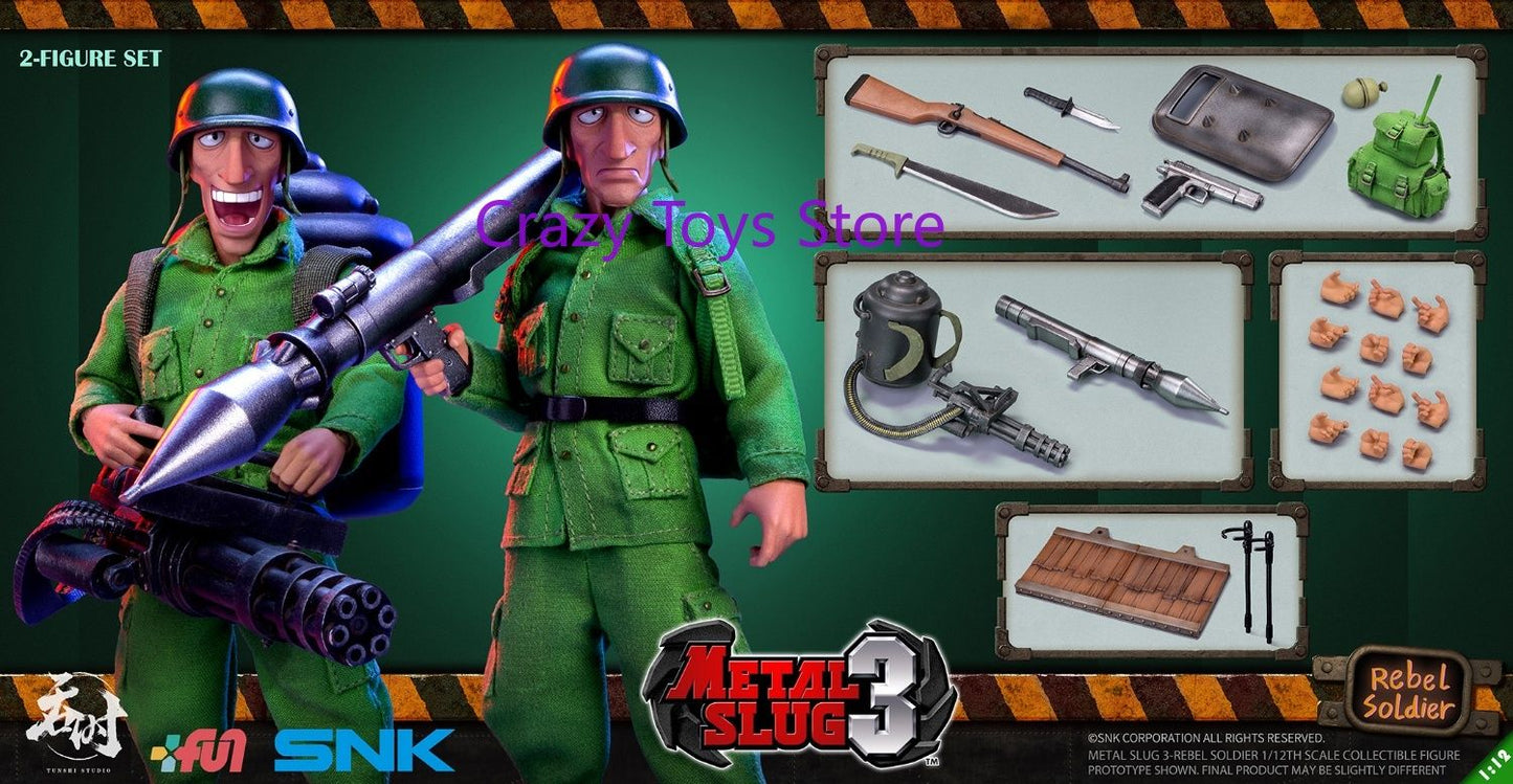 Em estoque TUNSHI TS-012 1/12 Metal Slug LEONA Heidern Cabeça Dupla Conjunto Completo de Bonecos de Ação de 6 Polegadas Modelo de Brinquedo