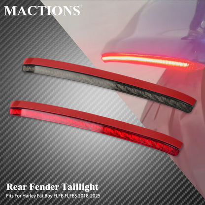 Lâmpadas Traseiras de Moto LED Lanterna Traseira de Para-lama Luz de Freio Indicador de Seta Para Harley Softail Fatboy FLFB FLFBS 18-25 Modelo EUA