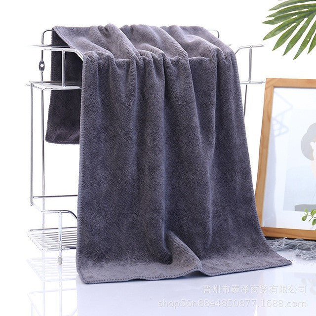 Microfiber Bath Towel , 100X200 cm -Extra Absorbent, Fast Drying, Multipurpose for Swimming, Fitness, Sports, Yoga, Grey
