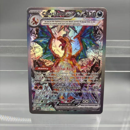 Cartas Colecionáveis PTCG DIY Charizard Blastoise Venusaur ex Giratina Carta Única Feita à Mão Jogo Clássico Anime Cartão Presente Brinquedo