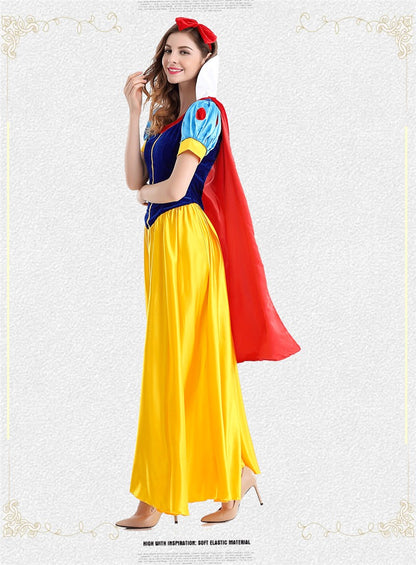 Adult Cosplay plus size Dress Girl Princess Dress Women Adult Cartoon Princess Snow White Halloween Party Costume