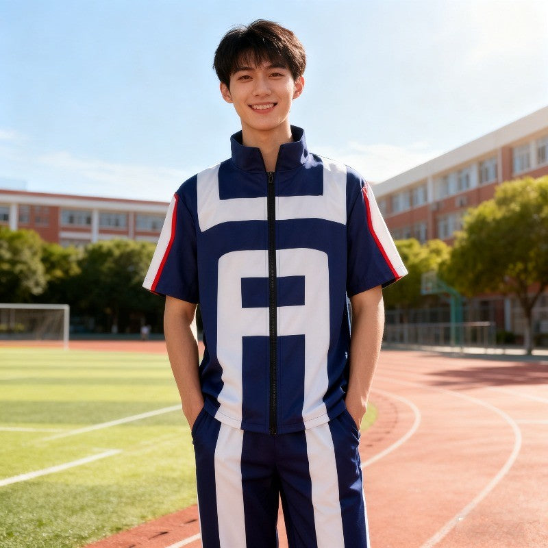 Anime My Hero Academia Boku Cosplay Gym Sport Costume Men Women School Suit Uniform T-shirt Pants Gymnastics Clothes Full Set